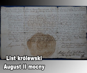 list królewski August II Mocny