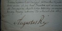 list królewski August II Mocny 2/2