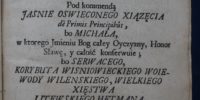 Woysko serdecznych affektów 1739 rok Hilarion Falęcki