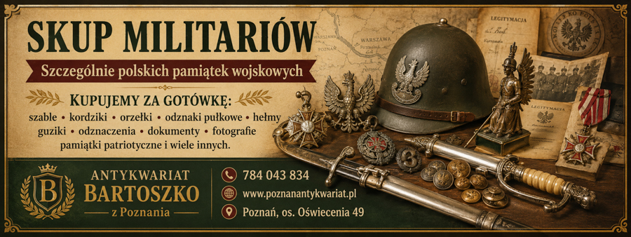 Militaria, odznaczenia i pamiątki wojskowe przeznaczone do wyceny
